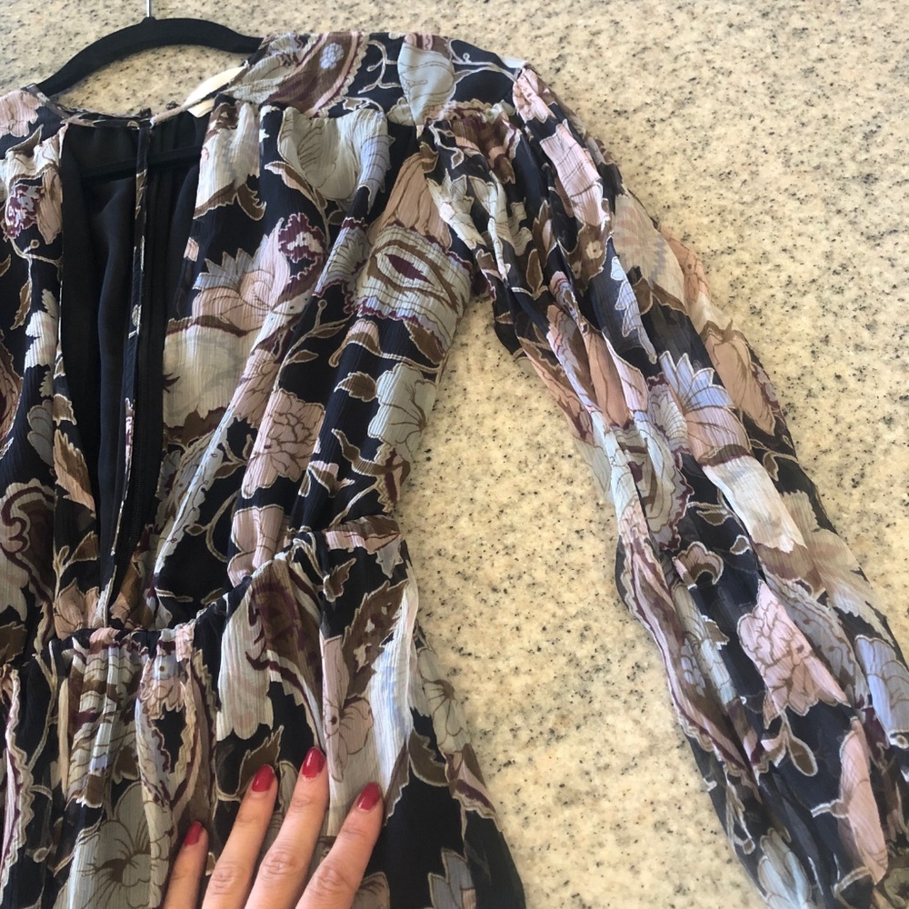 Zimmermann Playsuit Size 0 Black Floral Paisley - Picture 7 of 8